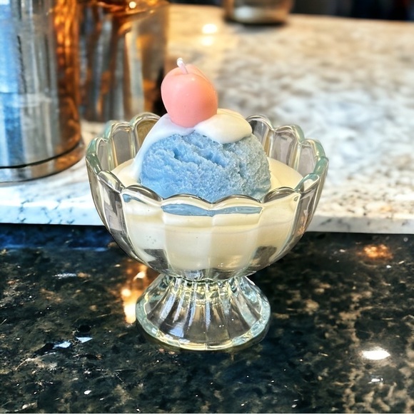 Other - ⚠️SALE Candle // Handmade Blue Ice Cream Candle SEND OFFERS 🥳